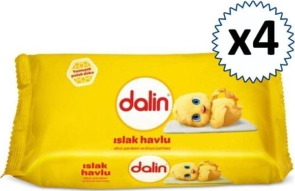 Dalin Islak Mendil Havlu 56'Lı 4 Paket 224 Yaprak - Image 1