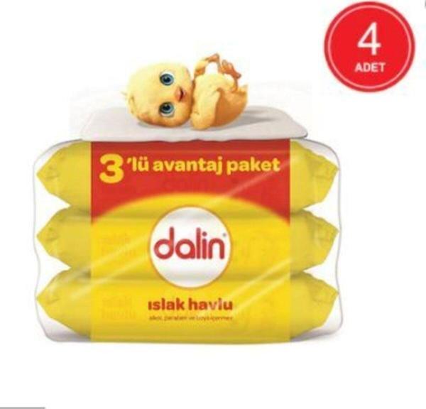 Dalin Islak Havlu 3 Lü Avantaj Paketi 4 Paket - Image 1