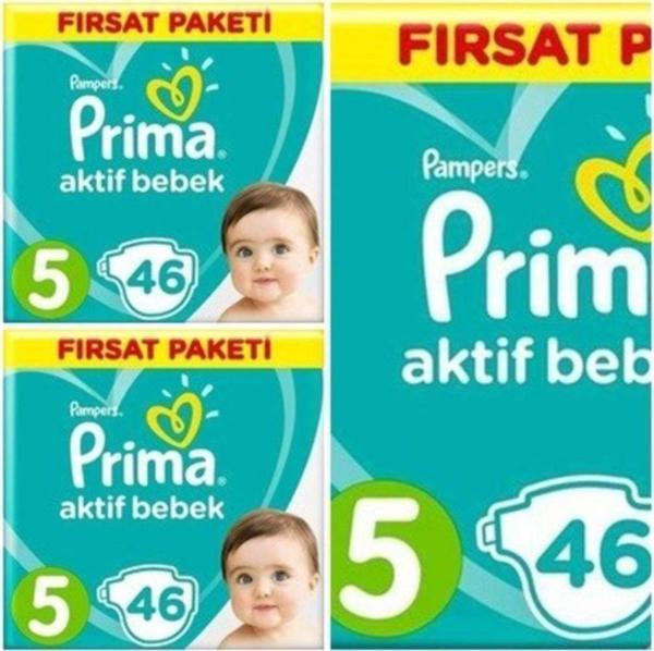 Prima Aktif Bebek Fırsat Paketi Junior 138 Adet 5 Numara - Image 1
