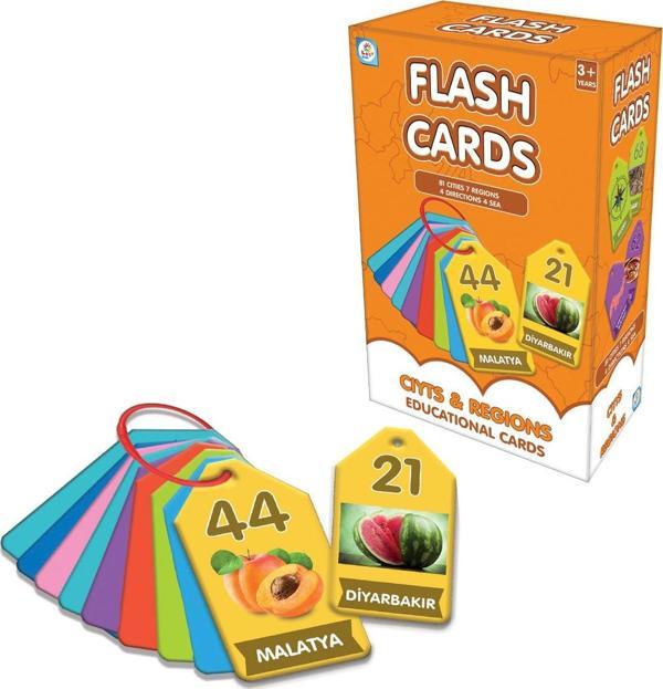 Laço Kids Türkçe - İngilizce Eğitim Oyunu Flash Kartlar İlk Kelimelerim Ülkemiz 48 Parça - Image 1