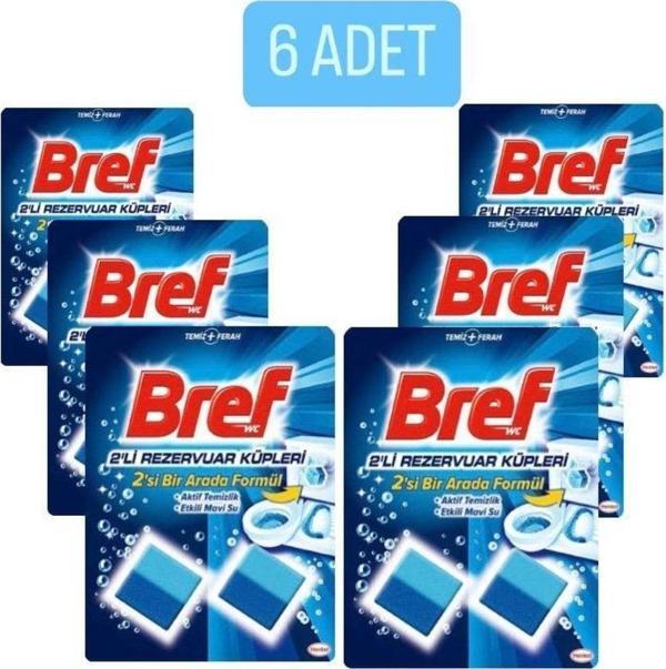 Bref Rezervuar Küp Aktif Temizlik 2'Li 6 Adet - Image 1