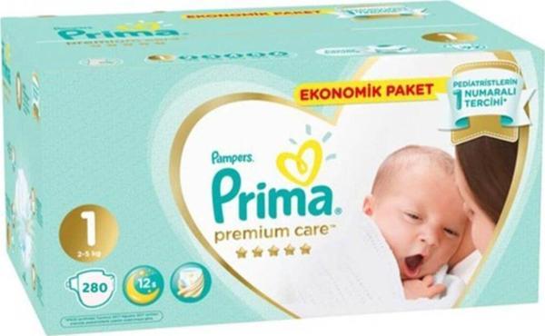 Prima Premium Care Yeni Doğan 1 Beden 280 Adet - Image 1