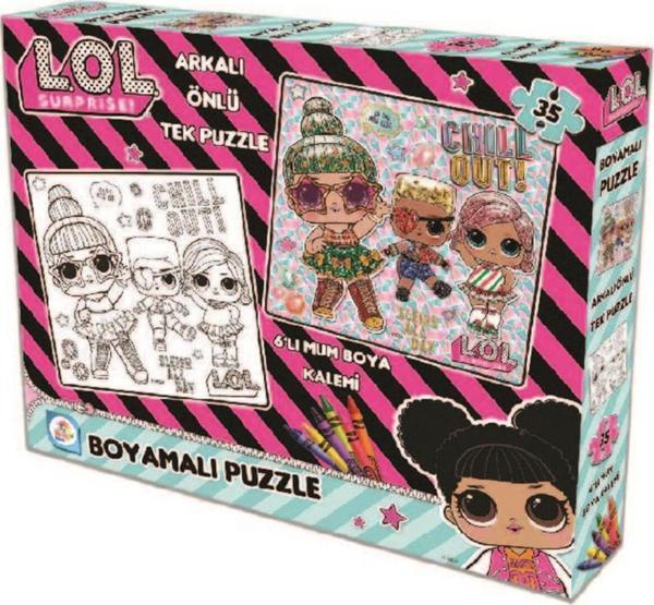 Lol 35 Parça Boyamalı Puzzle  - Image 1