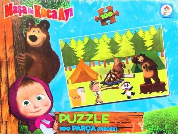 Maşa Ve Koca Ayı Kids Puzzle 100 Parça Yapboz Ms7797 - Image 1