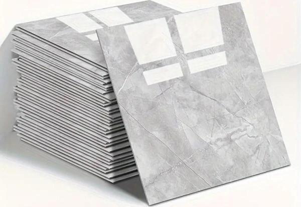 Mermer Desen Duvar Sticker Gri 30 x 30 Cm 1 Adet - Image 1