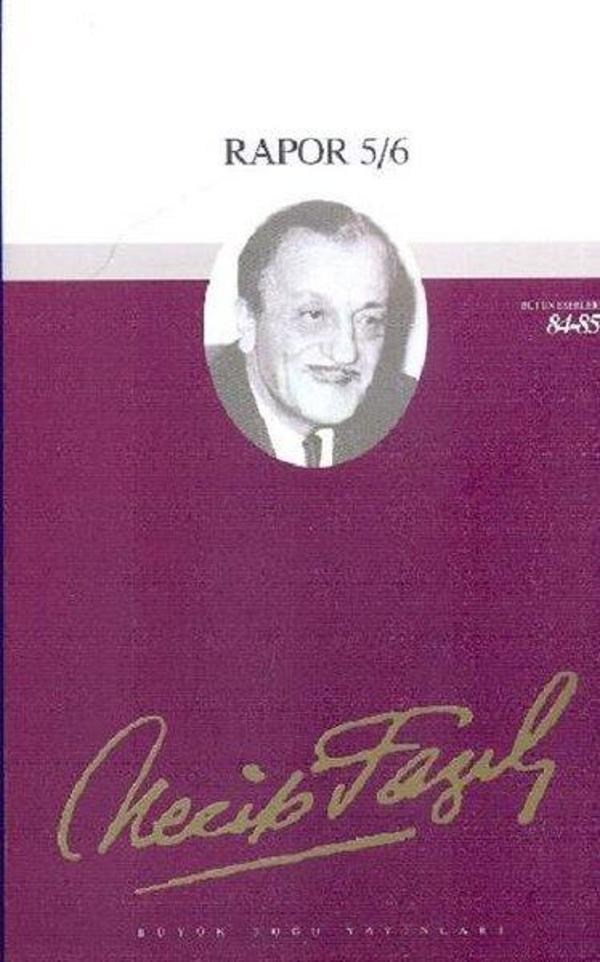 Rapor 5/6 Necip Fazıl Kısakürek Bütün Eserleri - Büyük Doğu Yayınları - Image 1
