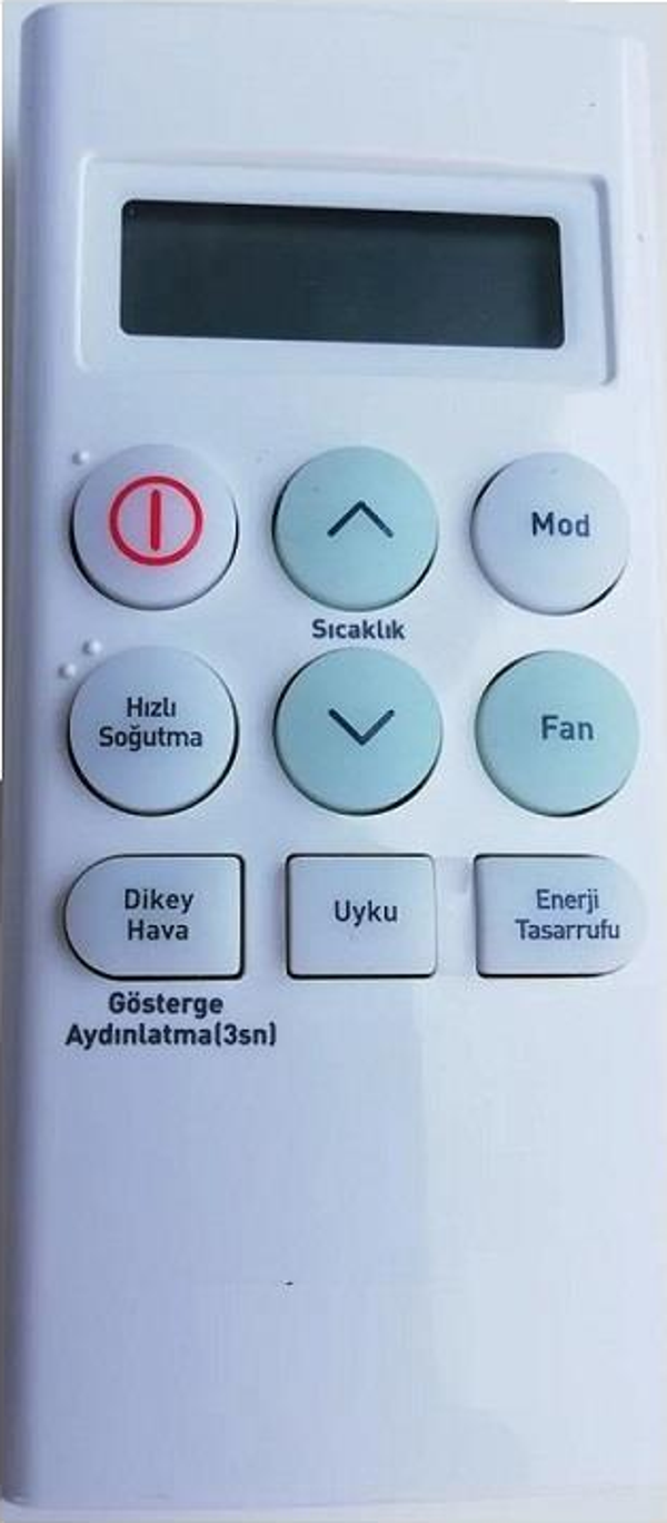 Demirdöküm Kion Inverter 12 ile uyumlu Klima Kumandası - Image 1