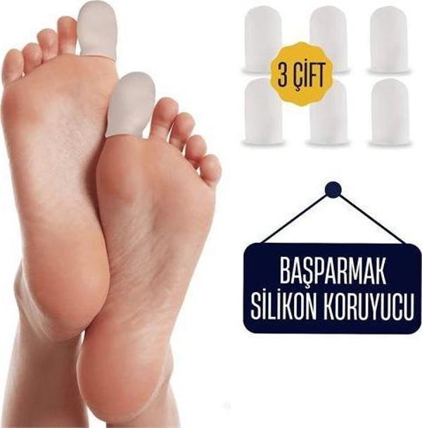 6 Adet Baş Parmak İçin Silikon Koruyucu - Image 1