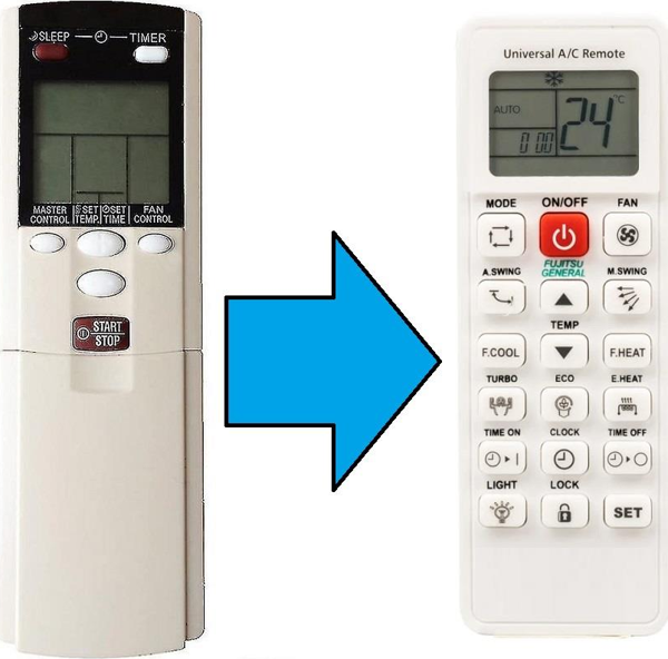Fujitsu General Ar-dl3 Ar-dl6 Klima Kumandası-Resimde Sağdakİ Gönderilir - Image 1