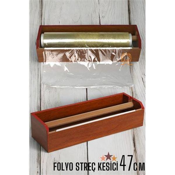 47 Cm Ahşap Streçlik Folyo Ve Streç Film Kesici - Image 1