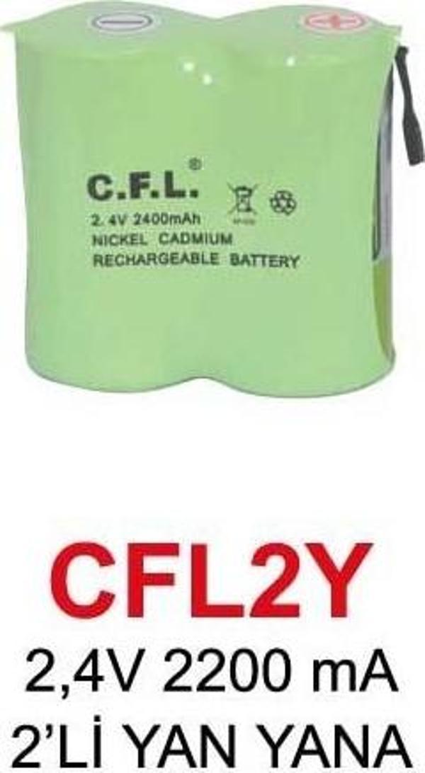 2,4V 2200 mA 2’Lİ YAN YANA PİL - Image 1