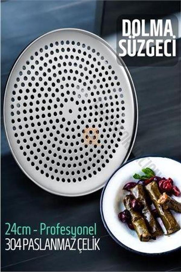 Sarma Dolma Süzgeci 24 cm 304 Paslanmaz Çelik - Image 1