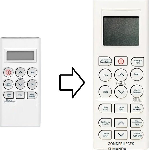 Demirdöküm Klima Eşdeğer Kumanda - Image 1