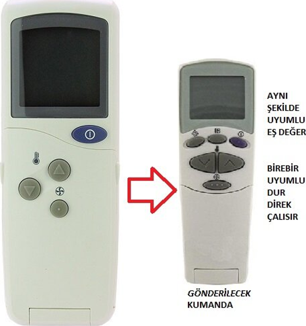 DEMİRDÖKÜM Klima Kumandası – Eşdeğer - Image 1