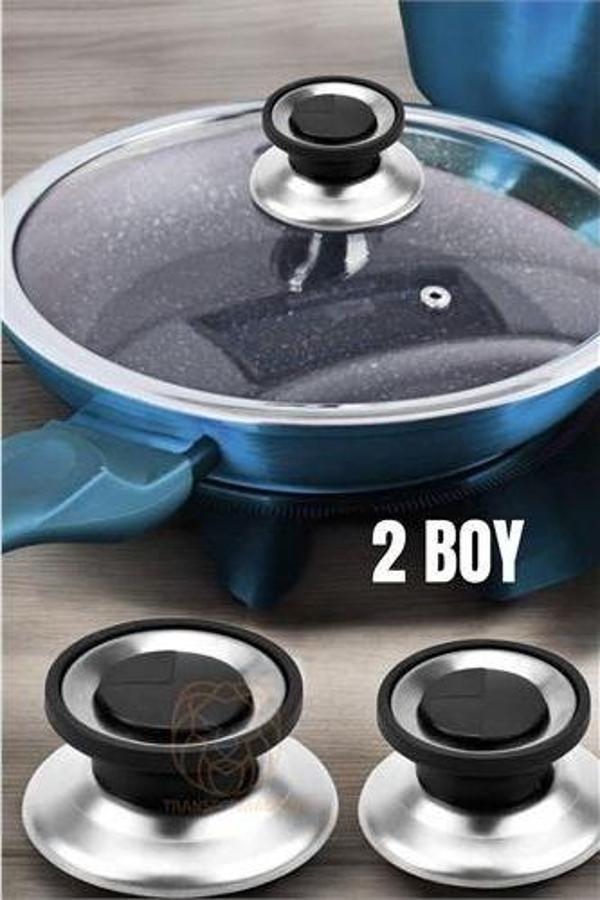 Tencere Tava Tepesi Tencere Tava Kapağı Tutucu 2 Boy - Image 1