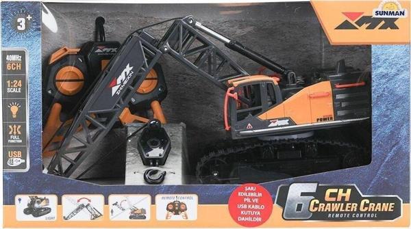 5086 SUN-İş Makinesi Paletli Vinç   1:24 Buldozer - Image 1