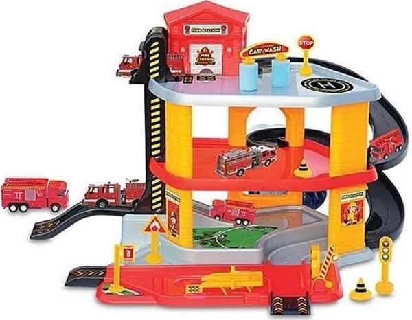 Nessiworld  Dede3KatlıİtfaiyeGarajSeti - Image 1