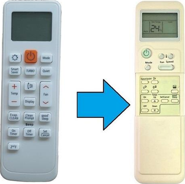 Samsung ile uyumlu Klima Kumandası-Resimde Sağdaki Gönderilir - Image 1