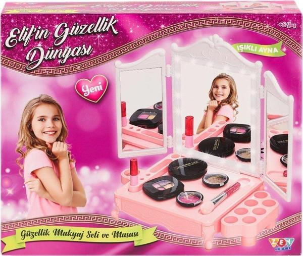 ZEY2044 LED Işıklı Elif'in Güzellik Dünyası Makyaj Seti -Zey Toys - Image 1
