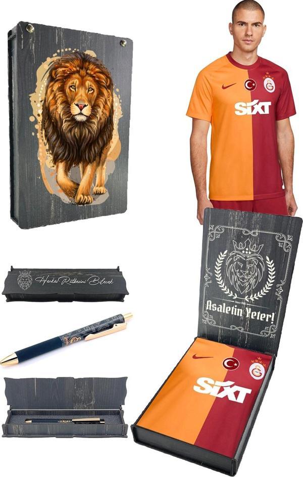 Galatasaray Orijinal 23-24 Parçalı 5 Yıldızlı Forma + Hybrit Kalem Hediyelik Set  Özel Ta - Image 1
