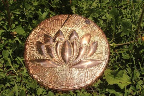 Bakır Lotus El Yapımı Grid - Dekorasyonluk - Koleksiyonluk - Image 1