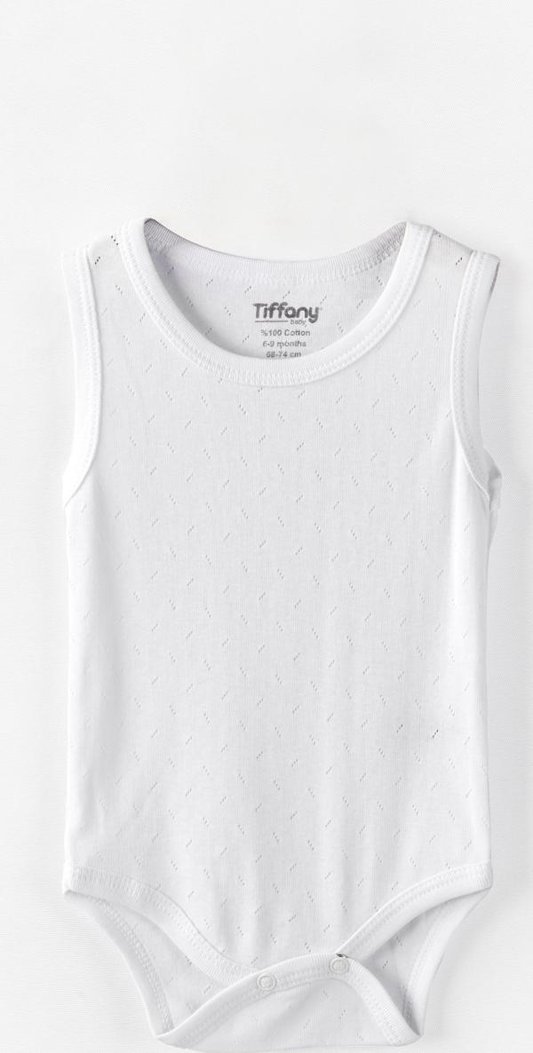 Tiffany Baby %100 Pamuk Nefes Alan Jakarlı Bebek Atlet Badi  0 36 Ay - Image 1