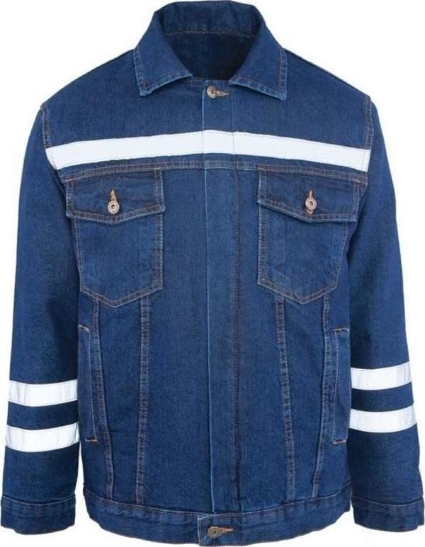 Myform Mont Sona Denim 03109 Mavi Kot İş Güvenliği Ceketi - Image 1