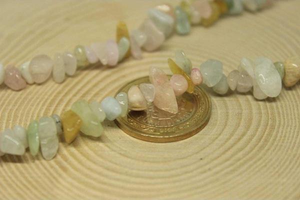 Delikli Morganit Taşı Mini Boy 50 Adet - Image 1