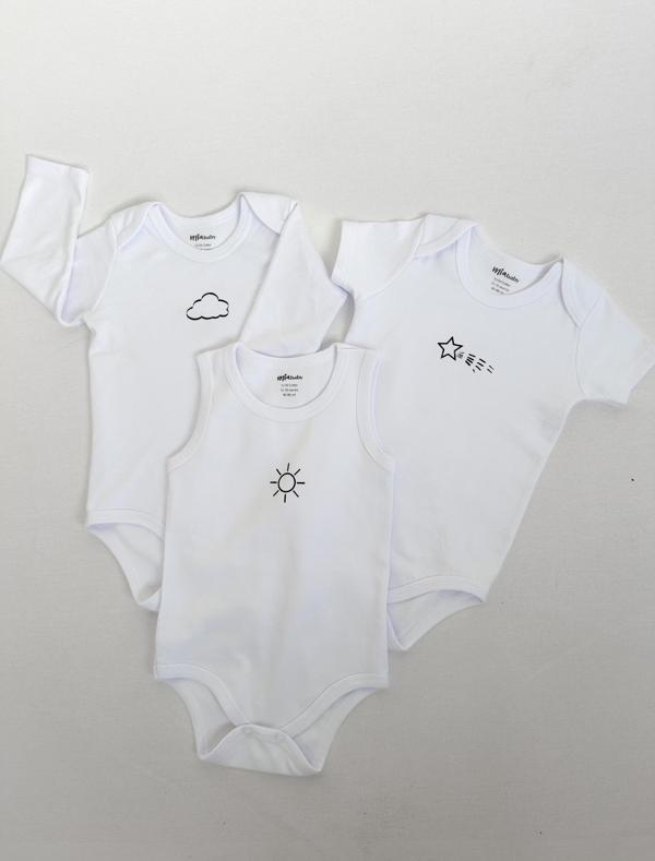 İnterlok Üçlü Bebe Badi - Image 1