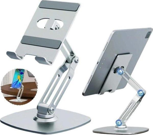Tablet Standı 360 Derece Dönebilen Tablet Stand Katlanabilirmetaltablet Tutucu Stand - Image 1