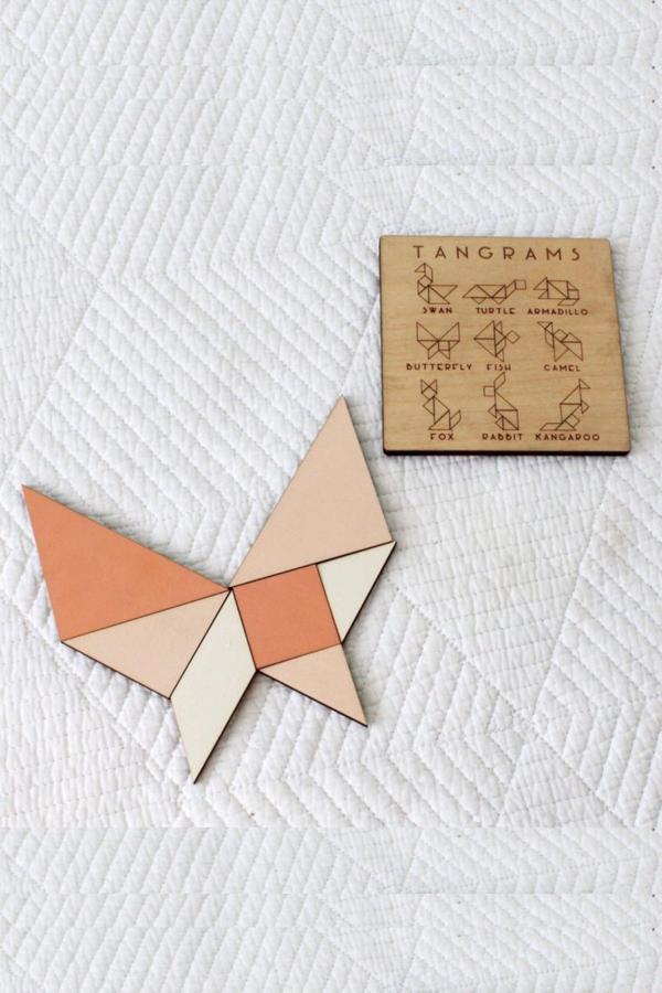Ahşap Tangram Oyunu Zeka Geliştirici Ahşap Oyuncak Zeka Oyunu - Image 1
