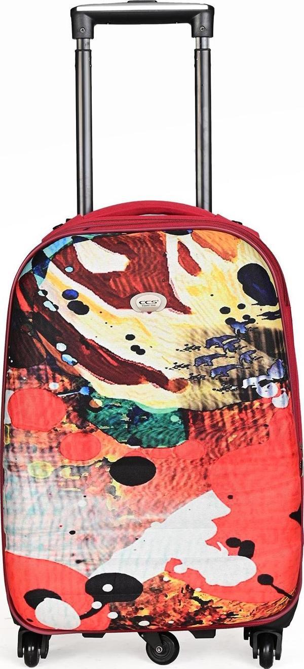 ÇÇS 5133 Kabin Boy Kumaş Valiz – 5 Tekerlekli, Şifreli Kilitli, Hafif ve Kompakt - Image 1