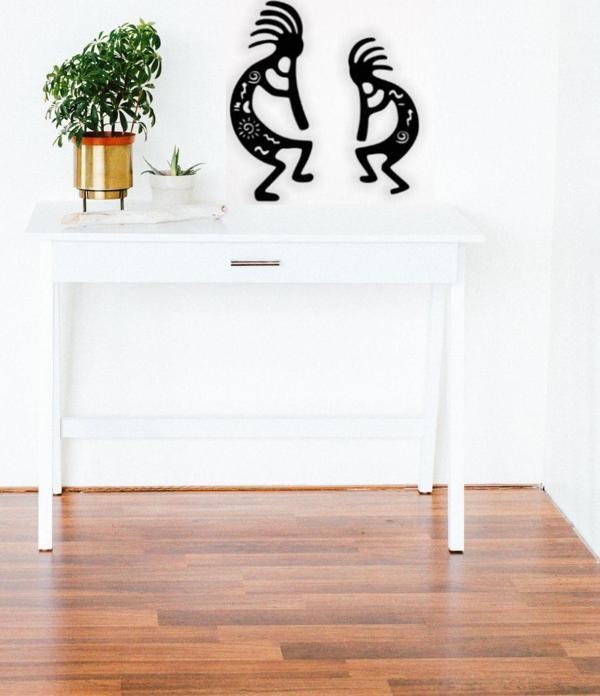 Kokopelli Tablosu 2 li Kokopelli Duvar Tablosu Duvar Dekoru - Image 1
