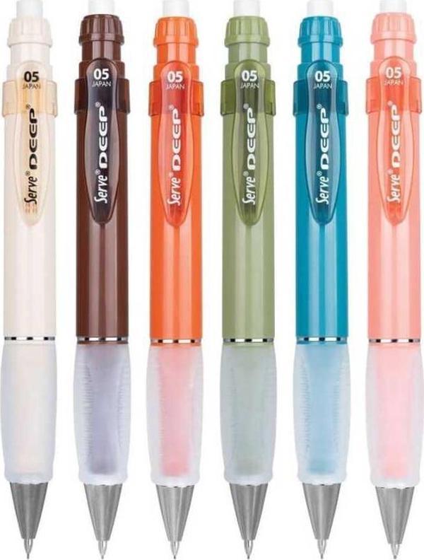 Serve Versatil Kalem (Mekanik Kurşun Kalem) Deep 0.5 Mm Toprak Sv-Deep72Tr05-P (72 Li Stand) - Image 1
