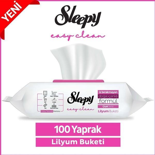 Sleepy Easy Clean Lilyum Buketi Yüzey Temizlik Havlusu 100x9 900 Yaprak - Image 1
