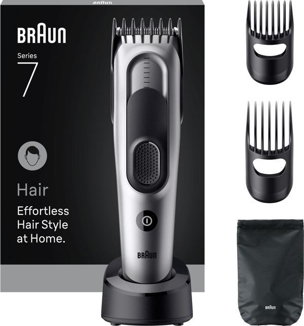 Braun Saç Kesme Makinesi Series 7, +5 Aksesuar, Ömür Boyu Keskin Bıçak, 17 Uzunluk, HC7590 - Image 1