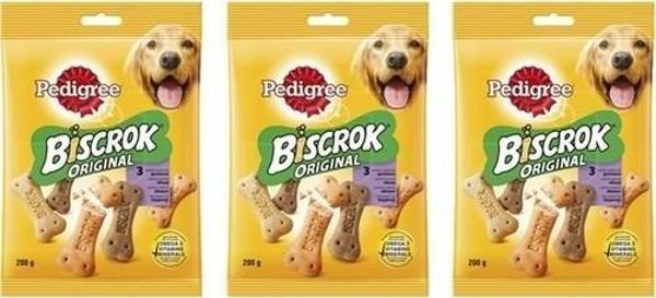 Pedigree Biscrok Bisküvi Köpek Ödül Maması 200 gr x 3 Adet - Image 1