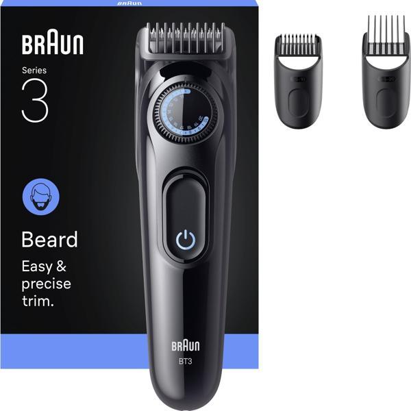 Braun Sakal Düzeltici Series 3, +3 Aksesuar, 40 Uzunluk, Keskin Bıçak, BT3520 - Image 1