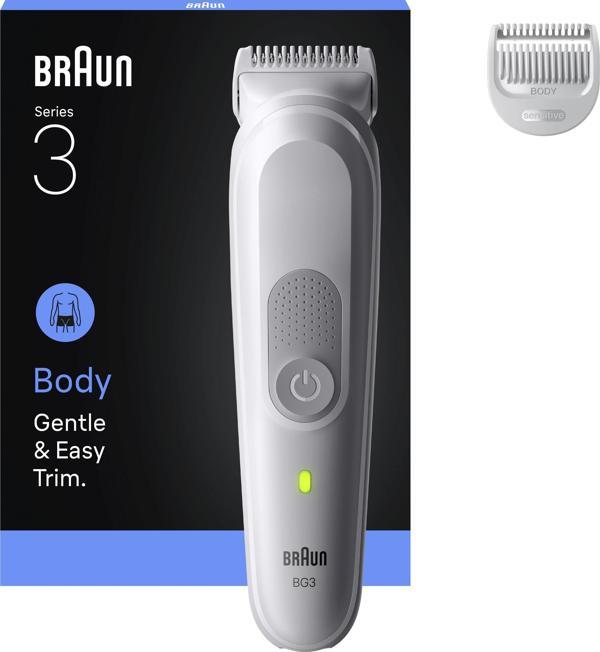 Braun Vücut Tıraş Makinesi Series 3, +2 Aksesuar, Su Geçirmez, BG3500 - Image 1