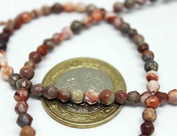 Jasper Taşı Faset Kesim 4mm/10 Adet (9856-1) - Image 1