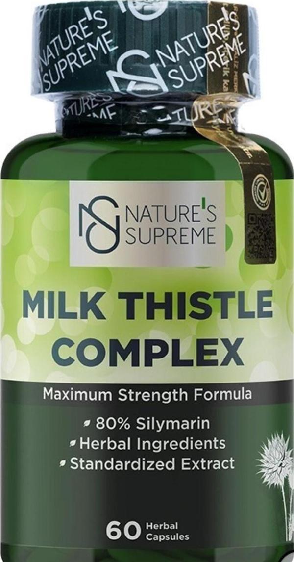  Nature's Supreme Milk Thistle Complex 60 Kapsül  - Image 1