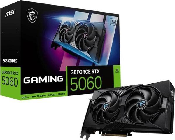 MSI GeForce RTX 5060 8G GAMING OC GDDR7 128Bit DX12 DLSS 4 Gaming (Oyuncu) Ekran Kartı - Image 1