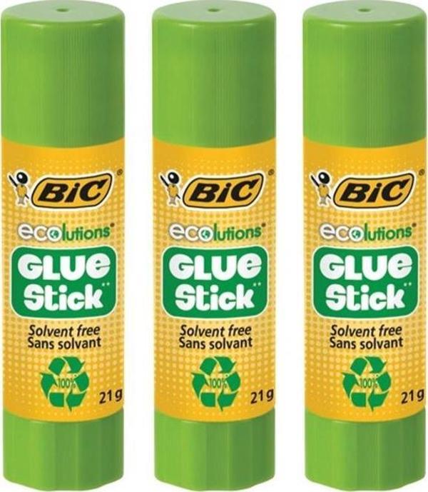 Bic Eco Glue Stick Yapıştırıcı 21 gr 3 Adet - Image 1