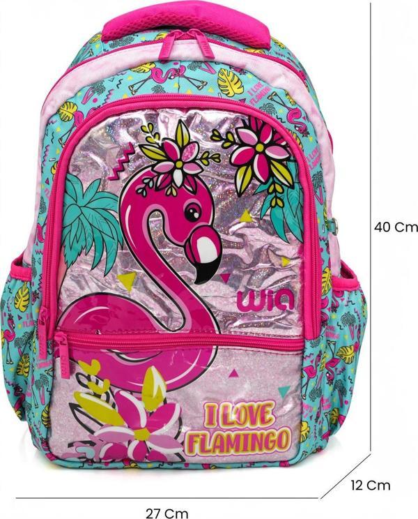 Wia Palm Flamingo Kız Çocuk İlkokul Çantası - Image 1