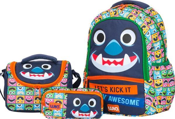 Wia Monster Erkek Çocuk Çanta Seti - Image 1