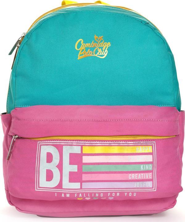 Cambridge Polo Club Be Happy Ön Cepli Unisex Çocuk Anaokulu Çantası - Image 1