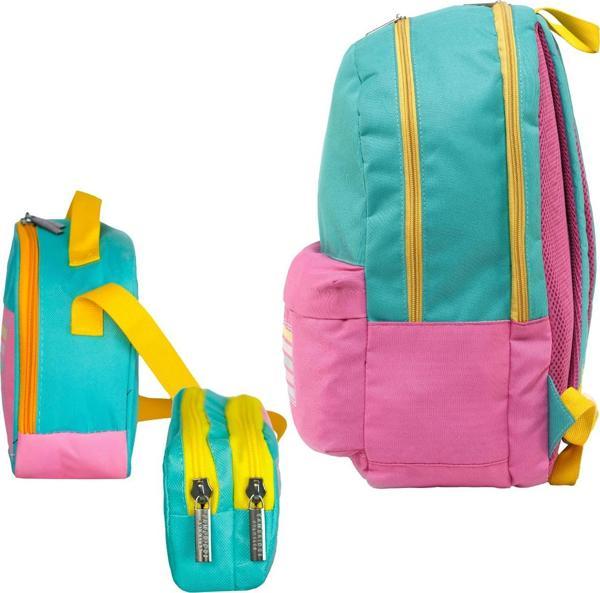 Cambridge Polo Club Be Happy Çift Ana Bölmeli Unisex Çocuk İlkokul Çanta Set - Image 1