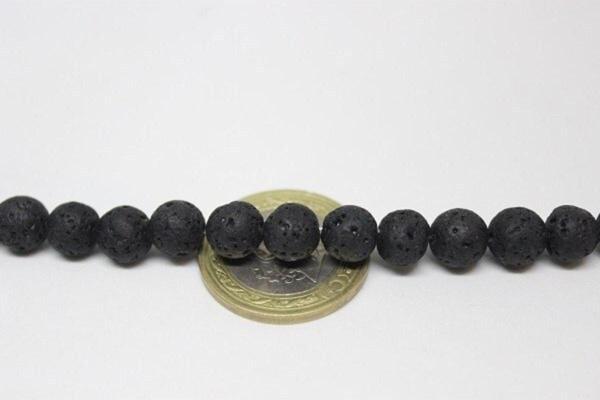Lav Taşı Yarım Dizi 8mm (18cm Uzunluğundadır) - Image 1