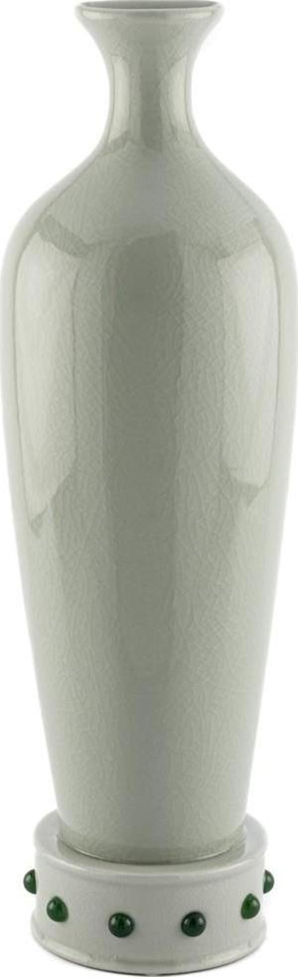 Mikasa Moor Yeşil Noktalı Porselen Vazo 15x45cm - Image 1