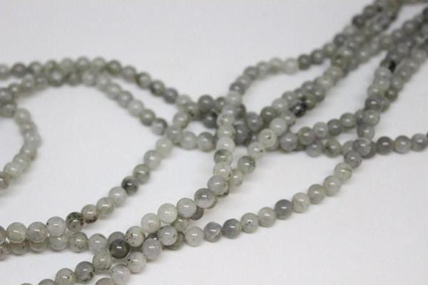 Labradorit Taşı Açık Renk Yarım Dizi 6mm (18cm Uzunluğundadır) - Image 1
